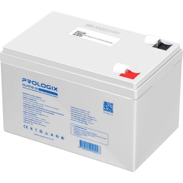 Prologix 12.8V 12AH 153.6Wh LiFePO4 battery